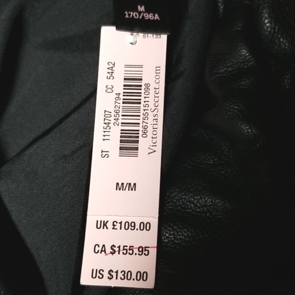 VS faux leather bomber NWOT - Picture 3 of 5